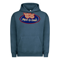 Pigment Midnight Navy Moo and Oink Chicago Urban Hoodie - longCreatives