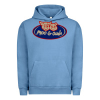 Pigment Pebble Blue Moo and Oink Chicago Urban Hoodie - longCreatives