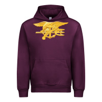 Mauve Wine Navy Seals badge Urban Hoodie - longCreatives