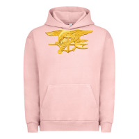 Pigment Salmon Navy Seals badge Urban Hoodie - longCreatives