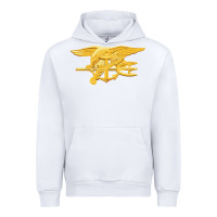 White Navy Seals badge Urban Hoodie - longCreatives