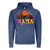 Vintage Denim basketball mama Vintage Hoodie - OliviaCreatesArt