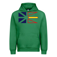 Emerald Newfoundland and Labrador Flag - 3 Color Urban Hoodie - longCreatives