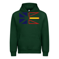 Forest Green Newfoundland and Labrador Flag - 3 Color Urban Hoodie - longCreatives