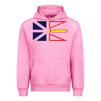 Fuchsia Pink Newfoundland and Labrador Flag - 3 Color Urban Hoodie - longCreatives