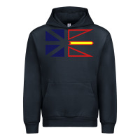 Navy Newfoundland and Labrador Flag - 3 Color Urban Hoodie - longCreatives