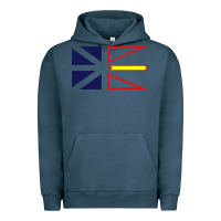 Pigment Midnight Navy Newfoundland and Labrador Flag - 3 Color Urban Hoodie - longCreatives