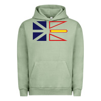 Pigment Oil Green Newfoundland and Labrador Flag - 3 Color Urban Hoodie - longCreatives