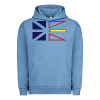 Pigment Pebble Blue Newfoundland and Labrador Flag - 3 Color Urban Hoodie - longCreatives