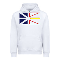 White Newfoundland and Labrador Flag - 3 Color Urban Hoodie - longCreatives