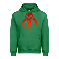 Emerald Mando Mythosaur Skull Sticker Urban Hoodie - longCreatives