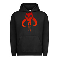 Pigment Black Mando Mythosaur Skull Sticker Urban Hoodie - longCreatives