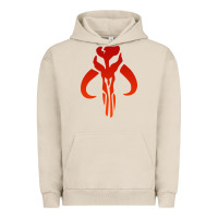 Pigment French Oak Mando Mythosaur Skull Sticker Urban Hoodie - longCreatives