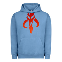 Pigment Pebble Blue Mando Mythosaur Skull Sticker Urban Hoodie - longCreatives