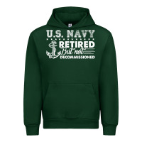 Forest Green US Navy Retired Shirt Urban Hoodie - longCreatives