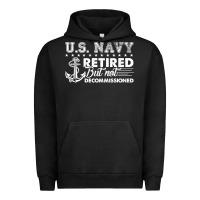 Pigment Black US Navy Retired Shirt Urban Hoodie - longCreatives