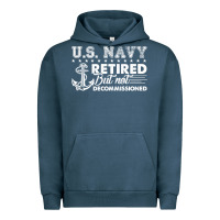 Pigment Midnight Navy US Navy Retired Shirt Urban Hoodie - longCreatives