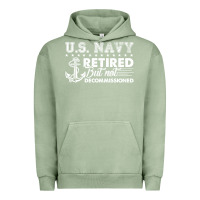 Pigment Oil Green US Navy Retired Shirt Urban Hoodie - longCreatives