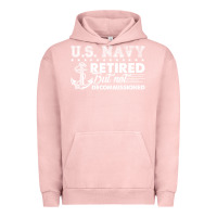 Pigment Salmon US Navy Retired Shirt Urban Hoodie - longCreatives