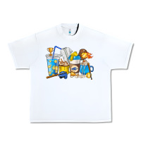 White Softball coffee cups Urban Heavy Tee - HowdyJamesFarm