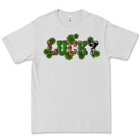 Dove Grey st patricks day lucky shamrock Premium Tee - RanaPortraitStore