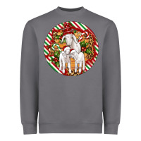 Storm christmas goat family ornament Heavyweight Sweatshirt - Artiststas