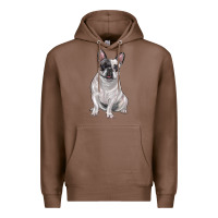 Chestnut white black french bulldog Premium Hoodie - LillyAllenDesigns