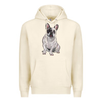 Tofu white black french bulldog Premium Hoodie - LillyAllenDesigns