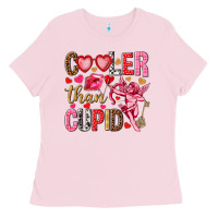 Bubblegum Pink Cooler than Cupid Valentine's Day Ladies Tee - HowdyJamesFarm