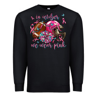 Black in october we wear pink football Premium Sweatshirt - AdoDesignShop