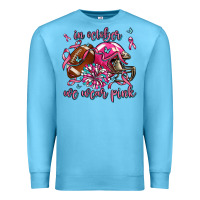 Ocean Blue in october we wear pink football Premium Sweatshirt - AdoDesignShop