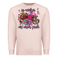 Pale Pink in october we wear pink football Premium Sweatshirt - AdoDesignShop