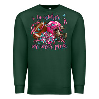 Sports Green in october we wear pink football Premium Sweatshirt - AdoDesignShop