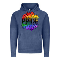 Vintage Denim hippie pride sunflowers Vintage Hoodie - OliviaCreatesArt