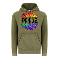 Vintage Olive hippie pride sunflowers Vintage Hoodie - OliviaCreatesArt