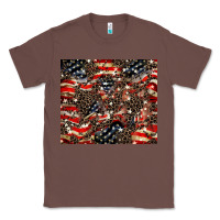 Chestnut American flag leopard tumbler Classic Tee - HowdyJamesFarm