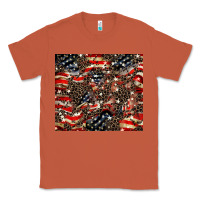 Copper American flag leopard tumbler Classic Tee - HowdyJamesFarm