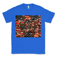 True Royal American flag leopard tumbler Classic Tee - HowdyJamesFarm