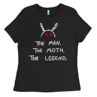 Black The Man The Moth The Legend Mothman Ladies Tee - longCreatives