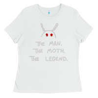 White The Man The Moth The Legend Mothman Ladies Tee - longCreatives