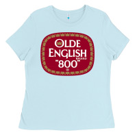 Baby Blue Olde English 800 Beer Official Ladies Tee - longCreatives
