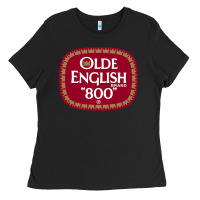 Black Olde English 800 Beer Official Ladies Tee - longCreatives