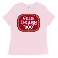 Bubblegum Pink Olde English 800 Beer Official Ladies Tee - longCreatives