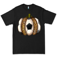 Black Soccer Pumpkin Premium Tee - texasbilliewilder