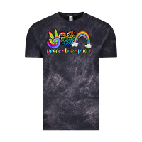 Cloud Black Peace love pride Vintage Tee - CowGirlArtShop