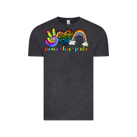 Vintage Black Peace love pride Vintage Tee - CowGirlArtShop