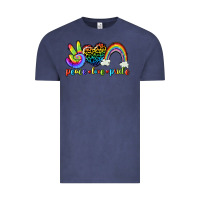 Vintage Denim Peace love pride Vintage Tee - CowGirlArtShop