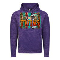 Cloud Purple mom of twins western brushstroke Vintage Hoodie - OliviaCreatesArt