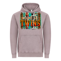 Vintage Zinc mom of twins western brushstroke Vintage Hoodie - OliviaCreatesArt