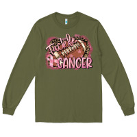 Army Green Tackle cancer Football Long Sleeve Tee - FaDigitalArtStudio